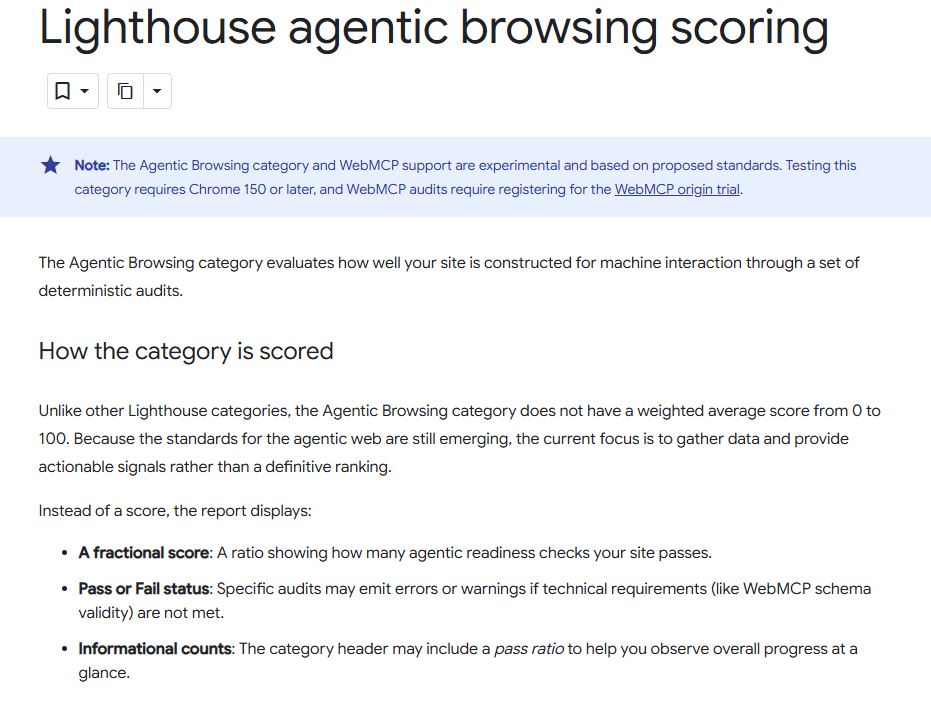 امتیاز Agentic Browsing